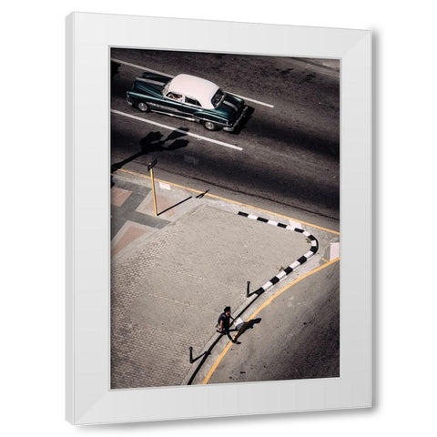 Prado White Modern Wood Framed Art Print by Bauer, Andreas