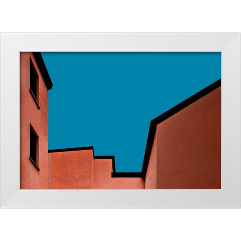 Architecture Bologna White Modern Wood Framed Art Print by Schuster, Inge