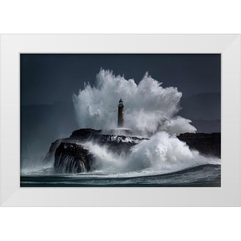 Comb White Modern Wood Framed Art Print by Concepcion Alvarado, Jesus