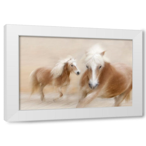 Direct Contact White Modern Wood Framed Art Print by Benezech, Martine