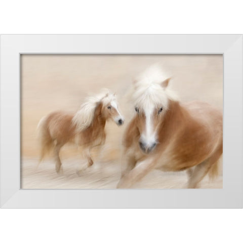 Direct Contact White Modern Wood Framed Art Print by Benezech, Martine