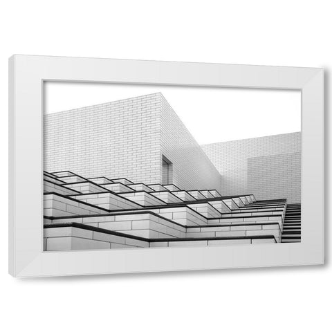 Lego House White Modern Wood Framed Art Print by Schuster, Inge