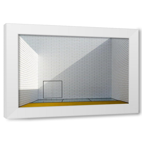 Detail Lego House White Modern Wood Framed Art Print by Schuster, Inge