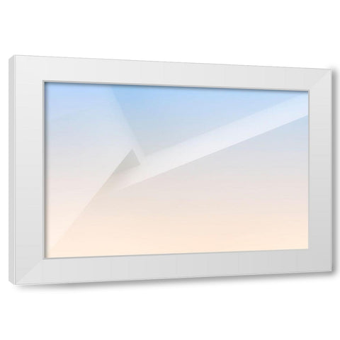 Soft Corner Tones White Modern Wood Framed Art Print by Van Son, Greetje