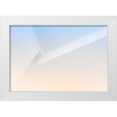 Soft Corner Tones White Modern Wood Framed Art Print by Van Son, Greetje