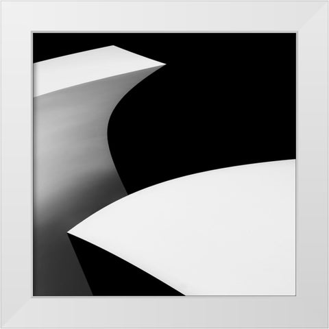 Eleke Oke White Modern Wood Framed Art Print by Claes, Gilbert