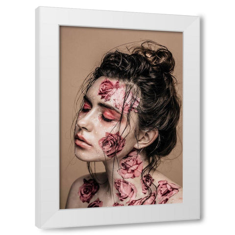 Untitled White Modern Wood Framed Art Print by Vasilenko, Artem