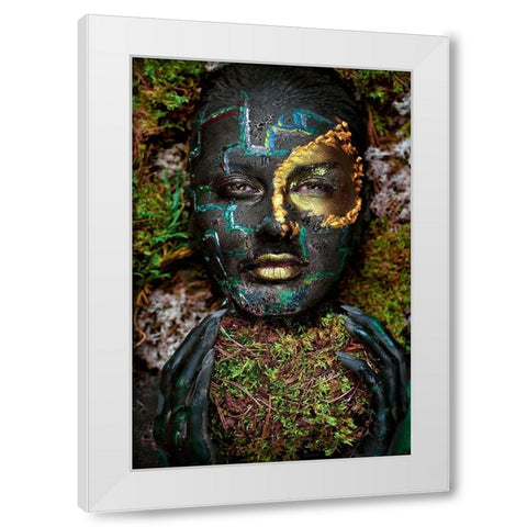 Labyrinth White Modern Wood Framed Art Print by Kovalev, Ivan