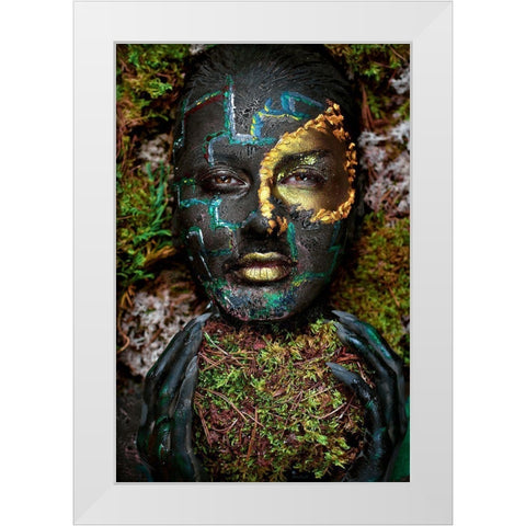 Labyrinth White Modern Wood Framed Art Print by Kovalev, Ivan