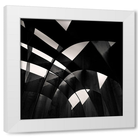 Airy Space White Modern Wood Framed Art Print by Claes, Gilbert