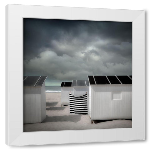 Waiting For Summer White Modern Wood Framed Art Print by Claes, Gilbert