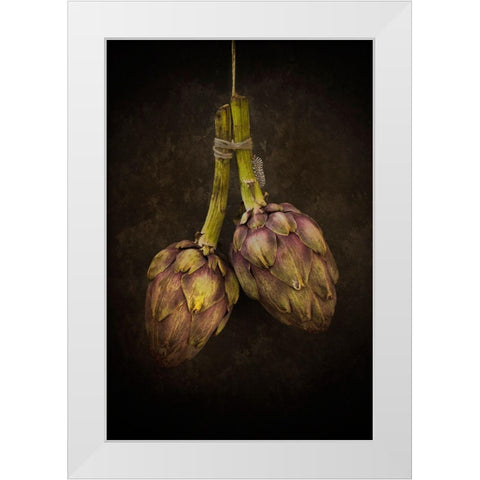 Artichoke White Modern Wood Framed Art Print by Van Zaane, Alida