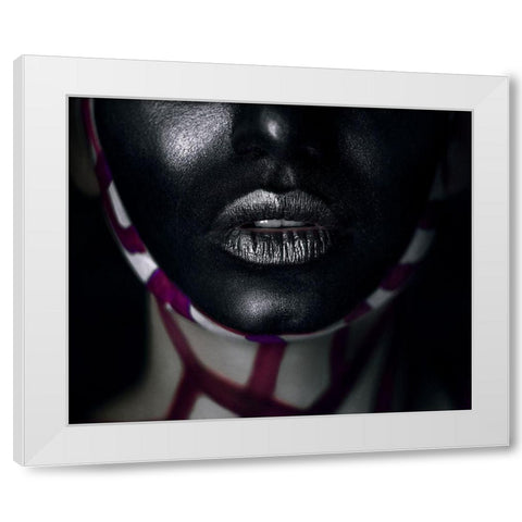Showbiz White Modern Wood Framed Art Print by Kovalev, Ivan