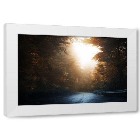 Untitled White Modern Wood Framed Art Print by Suzuki, Suzuhiko