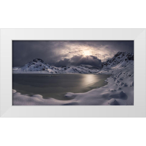 The Light White Modern Wood Framed Art Print by I. Cuadrado, Juan