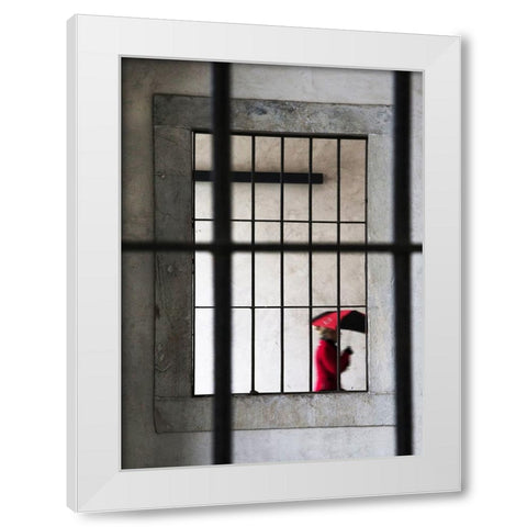 Rosso7 White Modern Wood Framed Art Print by Caturegli, Luciano
