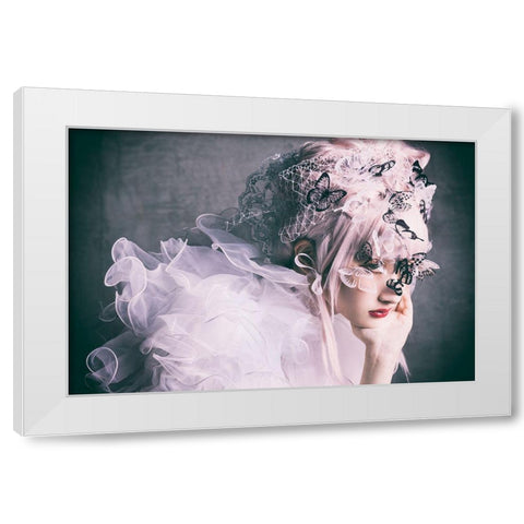 Eclosion White Modern Wood Framed Art Print by Kiyota, Daisuke