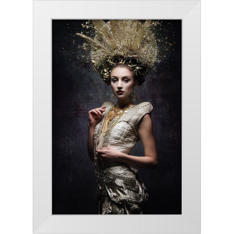 The Priestess White Modern Wood Framed Art Print by Siegart