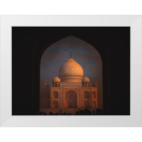Taj Mahal White Modern Wood Framed Art Print by Yosifov, Svetlin