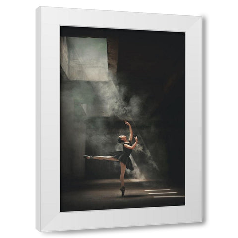 Sashafadilaa White Modern Wood Framed Art Print by Kisworo, Sebastian