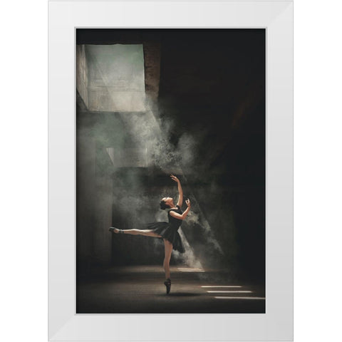 Sashafadilaa White Modern Wood Framed Art Print by Kisworo, Sebastian