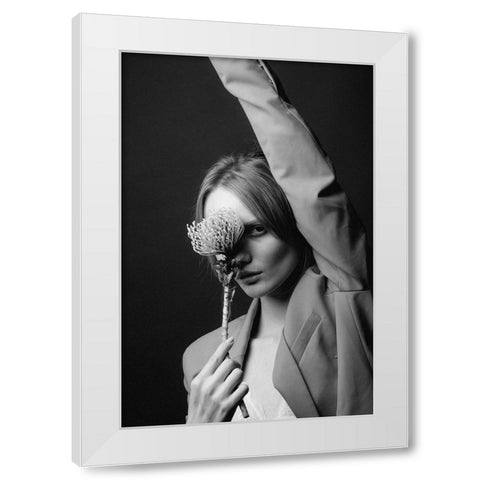 Untitled White Modern Wood Framed Art Print by Vasilenko, Artem