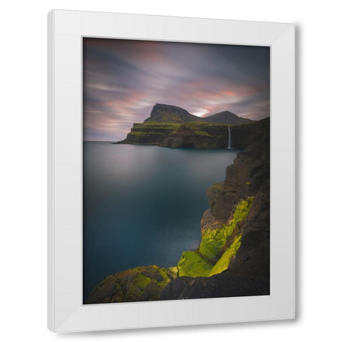Gaysadalur.. White Modern Wood Framed Art Print by Age Hol, Fred