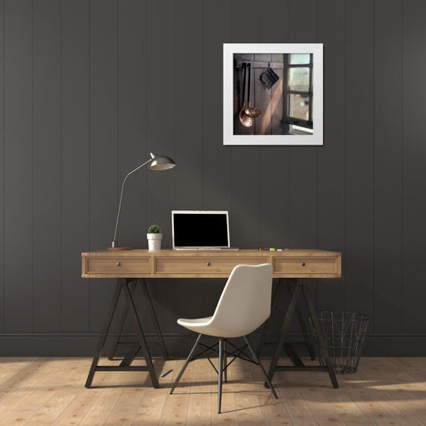 Kitchen White Modern Wood Framed Art Print by Laercio, Luiz