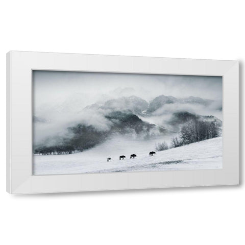 The Hard Way White Modern Wood Framed Art Print by Z, Bingo