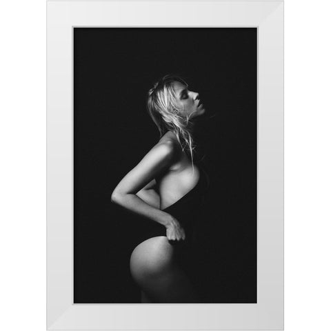 Untitled White Modern Wood Framed Art Print by Vasilenko, Artem