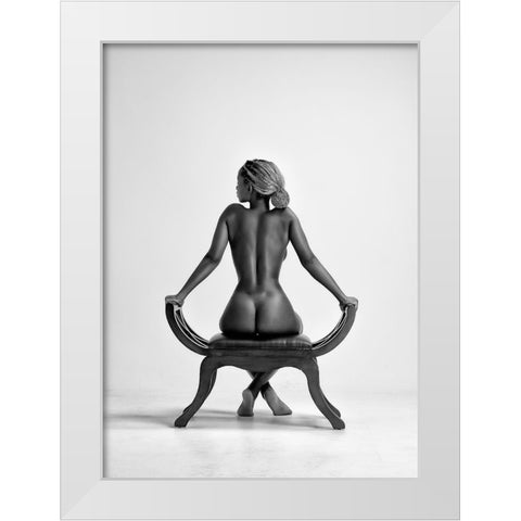 Dark Seat White Modern Wood Framed Art Print by Catchlight Studio