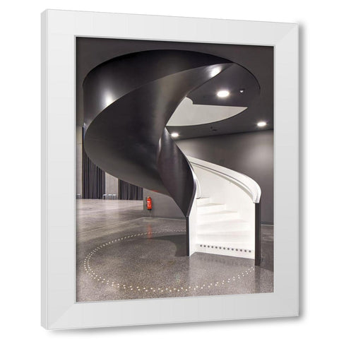 Futurium-Berlin White Modern Wood Framed Art Print by Fleckenstein, Martin