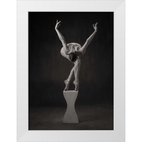 Ayla White Modern Wood Framed Art Print by Catchlight Studio