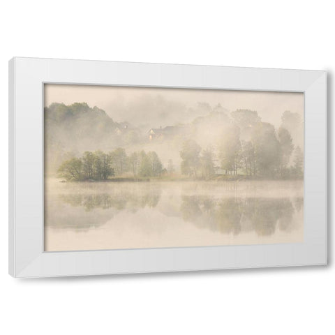 Early Morning. White Modern Wood Framed Art Print by Wallberg, Allan