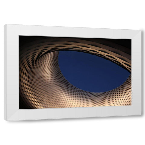 Blue Eye White Modern Wood Framed Art Print by Hawerkamp, Hans-Wolfgang