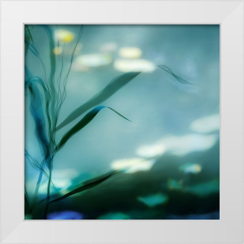 Ripples In Suzhou White Modern Wood Framed Art Print by Flour, Piet