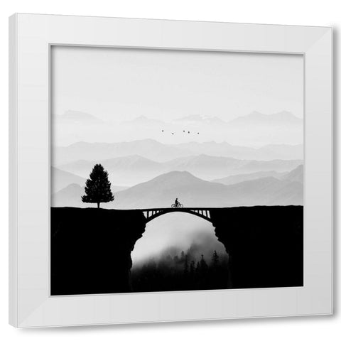 Dream Vacation White Modern Wood Framed Art Print by Malijani, Hadi