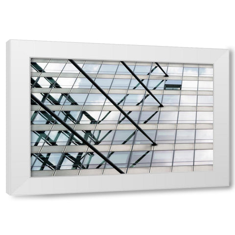 Open Window White Modern Wood Framed Art Print by Van Son, Greetje