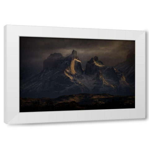 Towers White Modern Wood Framed Art Print by Svoboda Mqep, Peter