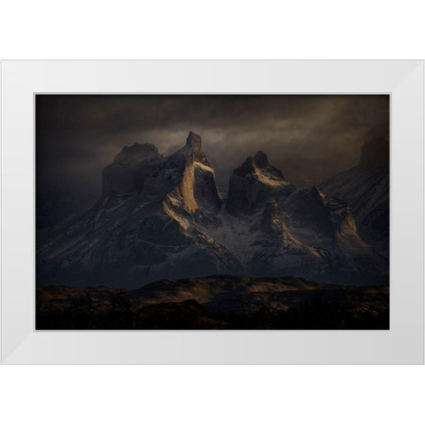 Towers White Modern Wood Framed Art Print by Svoboda Mqep, Peter