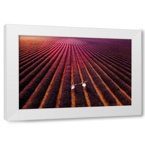 Our Way To ..Us White Modern Wood Framed Art Print by Buliga, Gina