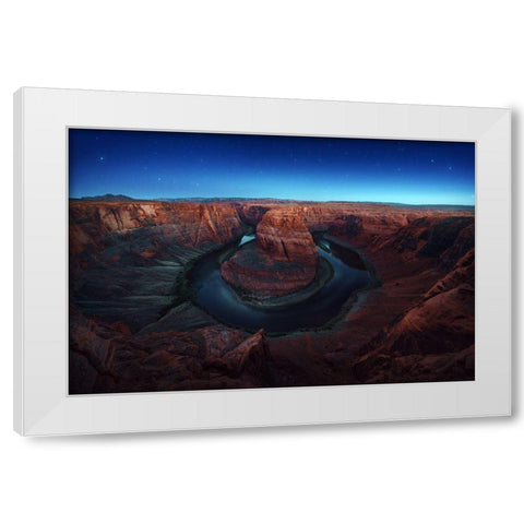 Water On Mars 2018 White Modern Wood Framed Art Print by Pablo De, Juan
