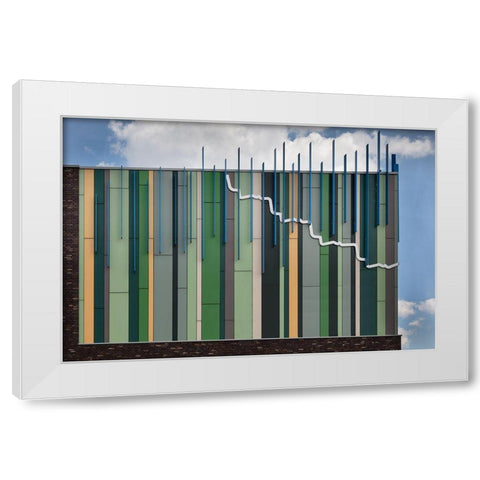 The Coloured Corner White Modern Wood Framed Art Print by Luycx, Theo