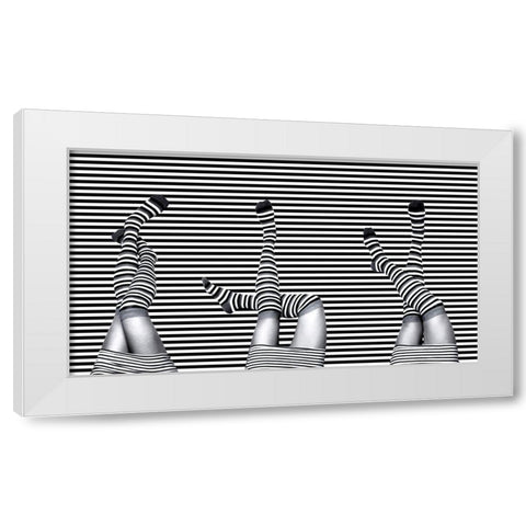 Untitled White Modern Wood Framed Art Print by Saeidinia, Afshin