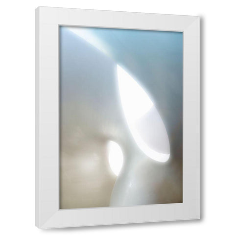 Organic Shapes White Modern Wood Framed Art Print by Van Son, Greetje