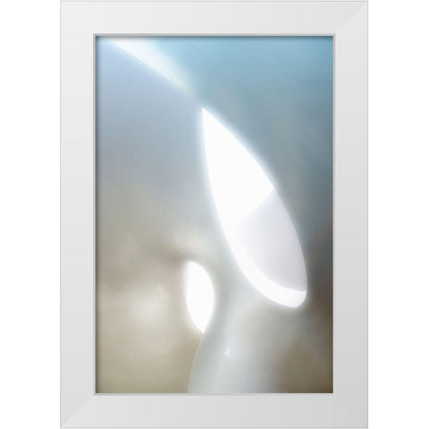 Organic Shapes White Modern Wood Framed Art Print by Van Son, Greetje