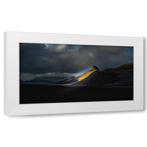 A?Aandsup3;Ristindur - Highlands Iceland White Modern Wood Framed Art Print by Olsson, Ronny