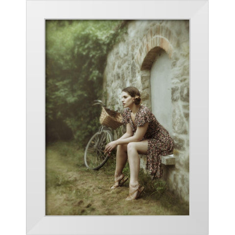 The Wall Game White Modern Wood Framed Art Print by Kenp