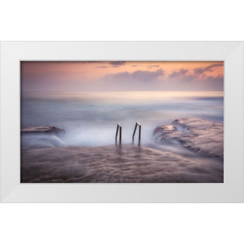Cabo Cervera White Modern Wood Framed Art Print by Tobarra Narro, Doroteo