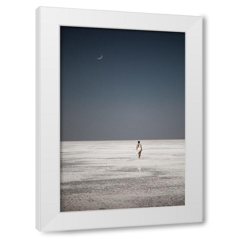 What Will Remain After You ... White Modern Wood Framed Art Print by Fedotov, Vadim